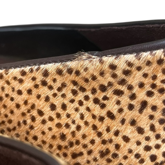 Antonio Melani Calf Hair Point Toe Cheetah Print Heels Size 8.5 - Picture 8 of 10